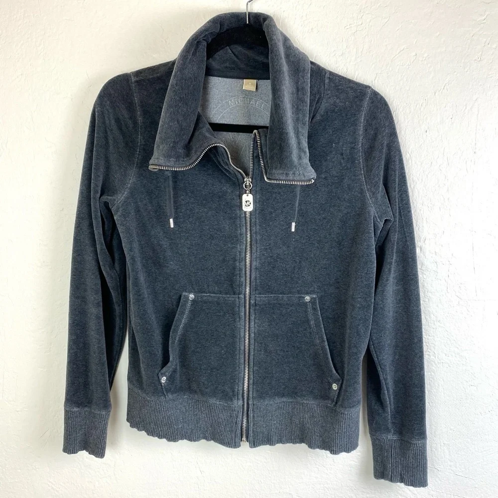 Michael Kors Grey Velvet Jacket Small